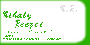 mihaly reczei business card